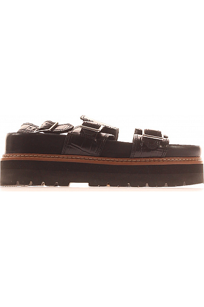 Clarks Dámské Sandály Na Platformě černé S Přezkou Vel. 37