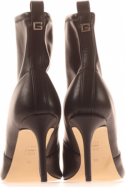 Guess Dámské černé kožené kotníkové boty na vysokém podpatku elegantní Vel. 36 | Guess | obrázek 4