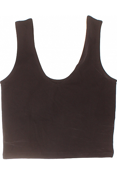 AÉROPOSTALE Dámské černé Tílko Bez Rukávů Crop Top Basic Velikost EU M