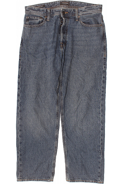JACK & JONES Dámské Modré Džíny Volné Rovné S Kapsami Vintage Vel. EU 32/30
