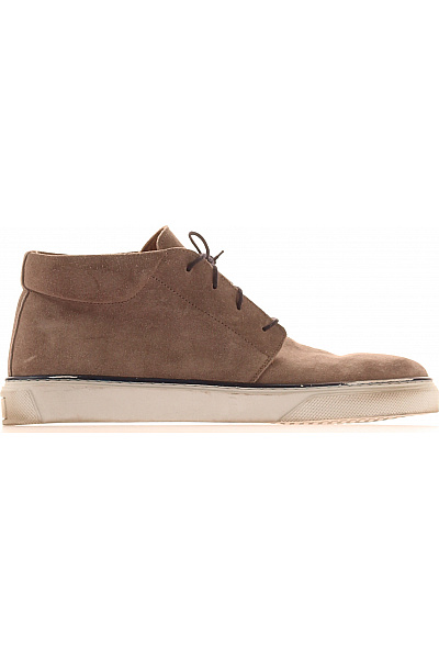 PRIME SHOES Pánské Semišové Kotníkové Vycházkové Boty Béžové Vel. 41