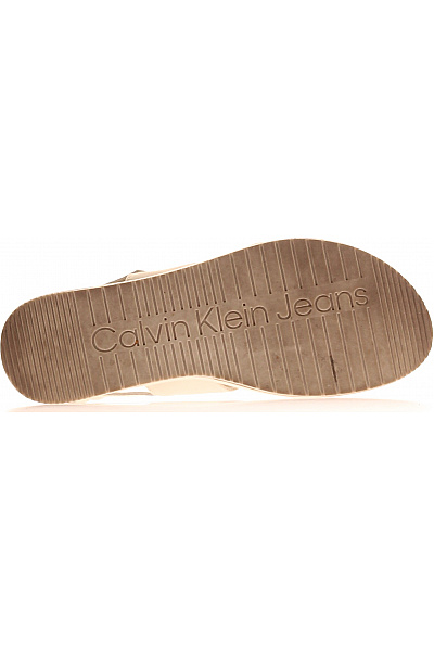 Calvin Klein dámské sandály na platformě béžové kožené textilní letní Velikost EU 39 | Calvin Klein | obrázek 3
