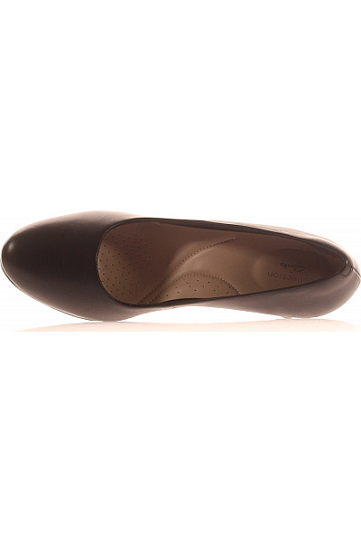 Clarks Dámské černé kožené lodičky na vysokém podpatku elegantní Vel. 7.5 | Clarks | obrázek 2