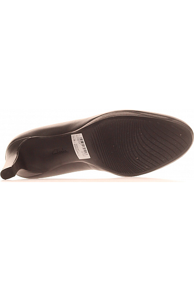 Clarks Dámské černé kožené lodičky na vysokém podpatku elegantní Vel. 7.5 | Clarks | obrázek 3
