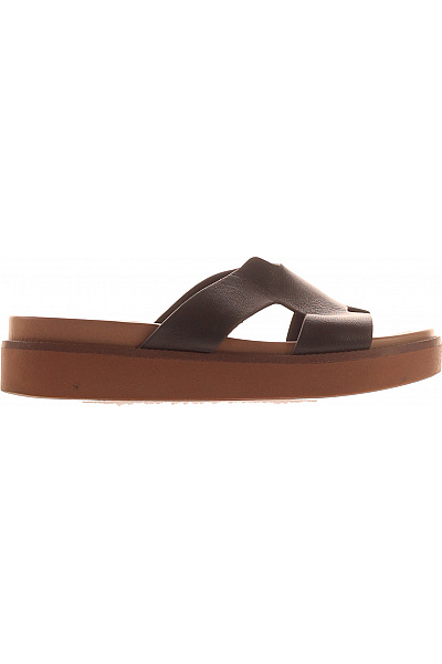 Steve Madden Dámské Hnědé Kožené Sandály Na Platformě Volnočasové Letní Velikost 39