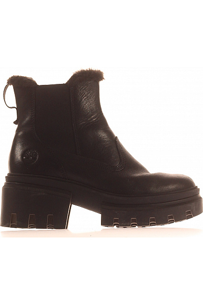 Timberland Dámské Kožené Kotníkové Kozačky S Kožíškem Zimní Velikost EU 38