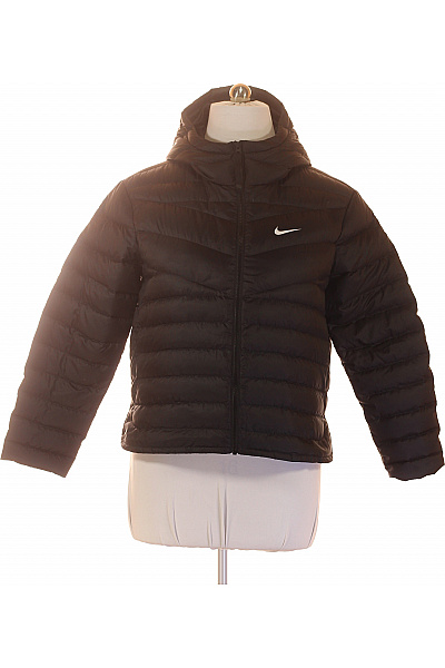 Nike Pánská černá prošívaná bunda s kapucí na zimu Vel. M | Nike | obrázek 2