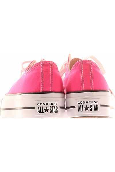 CONVERSE růžové plátěné tenisky na platformě šněrovací volnočasové | CONVERSE | obrázek 4