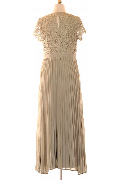 Elegantní společenské šaty s krátkým rukávem a plisovanou sukní Vel. 40 | Unimoda | obrázek 2