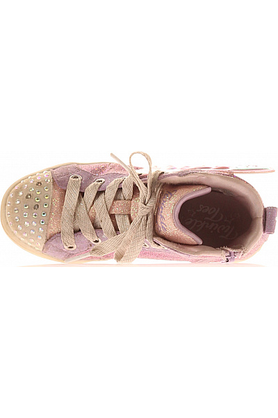 SKECHERS růžové tenisky s kamínky a motýlem Vel. 29 | SKECHERS | obrázek 2