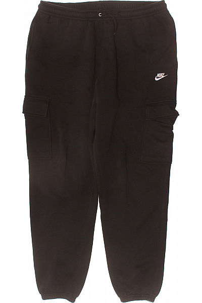 Nike Pánské černé Tepláky Cargo S Kapsami A Logem Velikost EU L