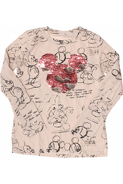 DESIGUAL Dívčí tričko s dlouhým rukávem a flitry Mickey Mouse Vel. EU 11-12 let | DESIGUAL | obrázek 2