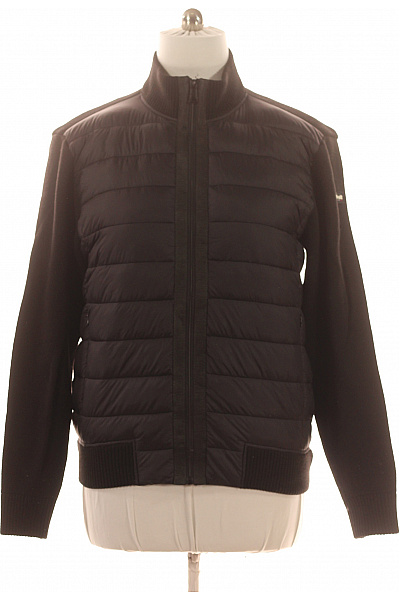 Schott Pánská prošívaná bunda bomber černá nylonová moderní Velikost XL | Schott | obrázek 2