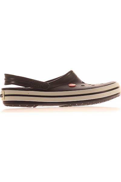 Crocs Černé Nazouvací Volnočasové Gumové Boty S Proužky Vel. 8