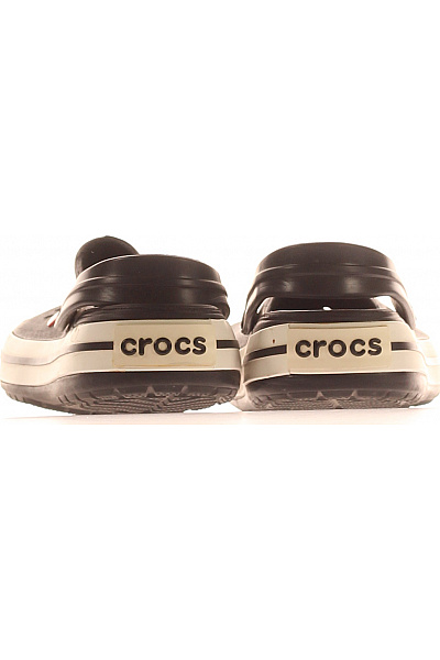 crocs Černé nazouvací volnočasové gumové boty s proužky Vel. 8 | crocs | obrázek 4