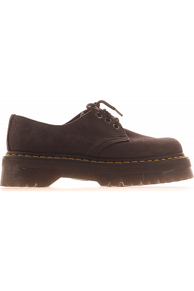 Dr.Martens černé Kožené šněrovací Polobotky Na Platformě Vel. 42