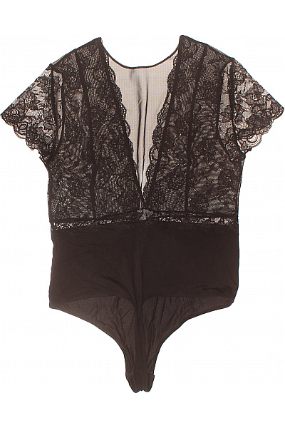 PIECES dámské černé krajkové body Velikost l | PIECES | obrázek 2