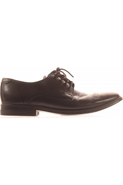 Ecco Pánské černé Polobotky Elegantní šněrovací Velikost 44