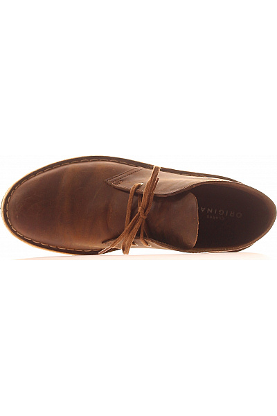 Clarks Pánské kotníkové šněrovací kožené volnočasové boty hnědé Vel. EU 41 | Clarks | obrázek 2