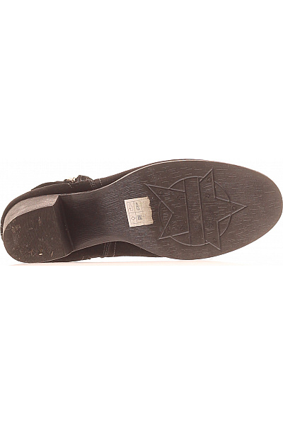 SKECHERS Dámské kotníkové kožené kozačky na podpatku černé Velikost EU 40 | SKECHERS | obrázek 3