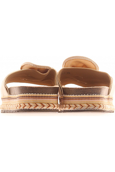 ashton aubry. Dámské béžové espadrilky s mašlí na platformě letní Vel. 38 | ashton aubry. | obrázek 4