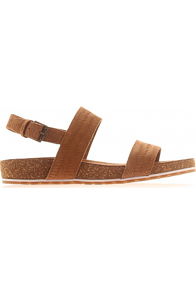 Timberland Dámské Hnědé Korkové Sandály S Páskem Velikost 41
