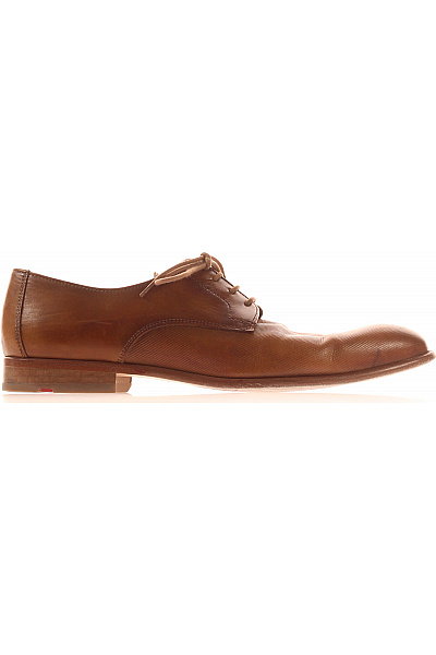 LLOYD Pánské Kožené Polobotky šněrovací Elegantní Hnědé Velikost 44