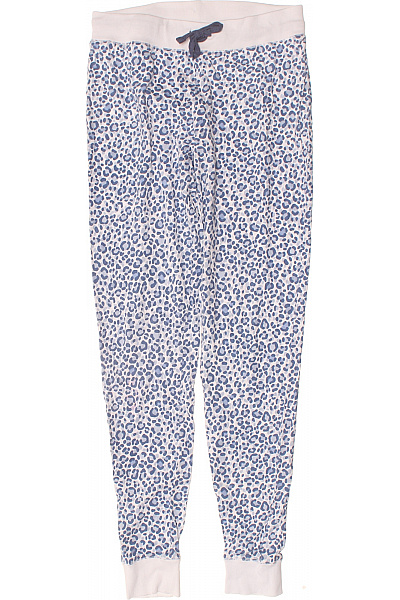 Dámské pyžamové kalhoty modré leopardí vzor bavlněné Velikost M | Unimoda | obrázek 2
