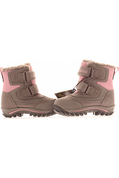 Timberland Dětské růžové kotníkové zimní sněhule s kožíškem | Timberland | obrázek 5