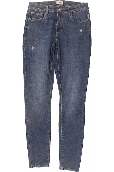ONLY Dámské Modré Skinny Džíny S Dírami Velikost 34