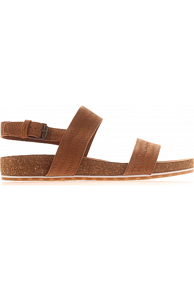 Timberland Dámské Kožené Sandály Na Platformě S Páskem Velikost 41.5