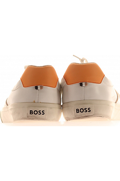 Hugo Boss Pánské bílé tenisky s oranžovým detailem Velikost 45 | Hugo Boss | obrázek 4