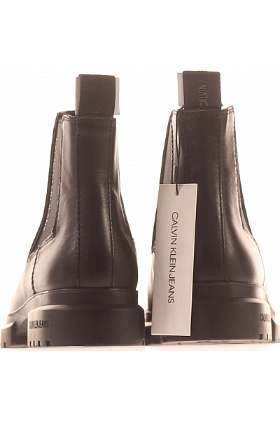 Calvin Klein Kožené kotníkové chelsea boty podzimní dámské černé Vel. 39 | Calvin Klein | obrázek 4