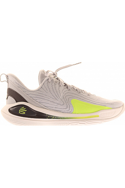UNDER ARMOUR šedé Textilní Sportovní Tenisky S Lime Zeleným Detailem Vel. EU 38.5