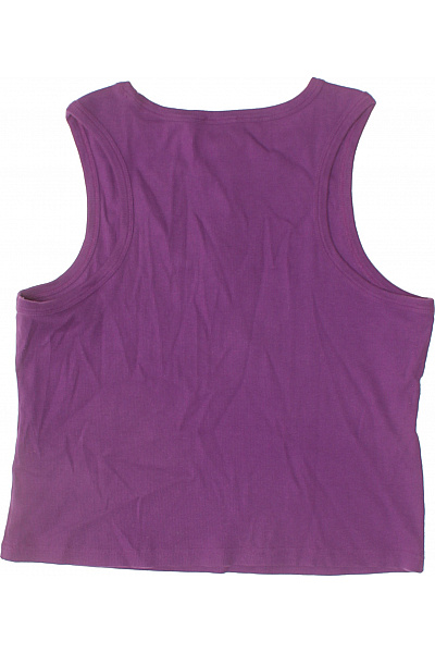 Calvin Klein dámské tričko bez rukávů fialové bavlněné crop top Vel. XL | Calvin Klein | obrázek 3