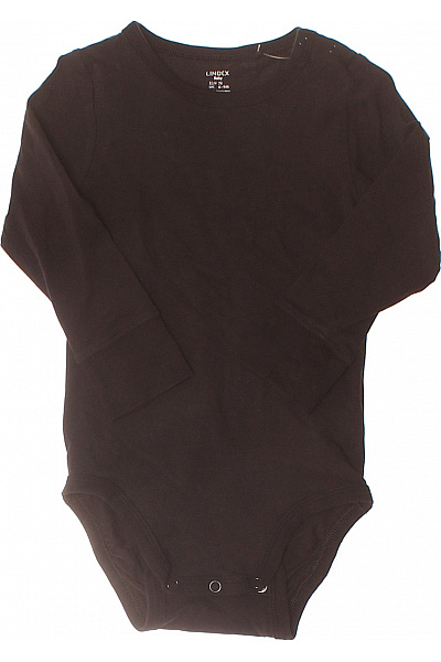 LINDEX Dětské body s dlouhým rukávem bavlněné černé Velikost EU 74 cm | LINDEX | obrázek 2