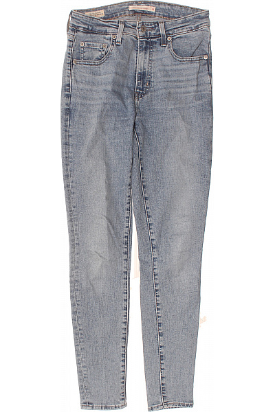 LEVIS Dámské Džíny Skinny Vysoký Pas Strečové Modré Vel. UK 26