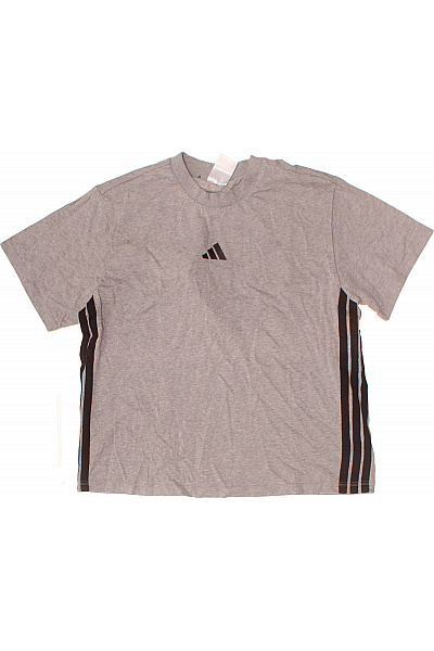 ADIDAS Dámské Bavlněné Tričko S Krátkým Rukávem A Pruhy Vel. L