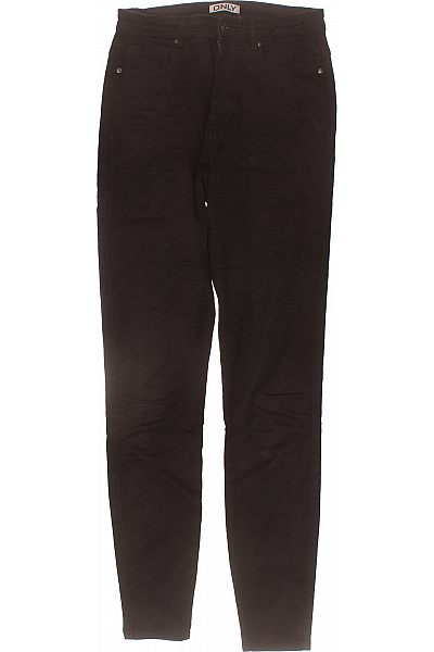 ONLY Dámské Strečové Džíny Skinny S Vysokým Pasem černé Bavlněné Velikost 34