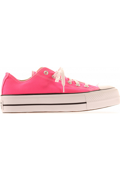 CONVERSE Růžové Plátěné Tenisky Na Platformě šněrovací Volnočasové Velikost 40