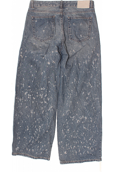 PULL&BEAR Dámské džíny modré volné s potiskem Vel. 38 | PULL&BEAR | obrázek 2