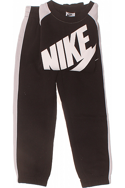 Nike Dětská Souprava Chlapecká černá S Bočním Pruhem Vel. 110/116