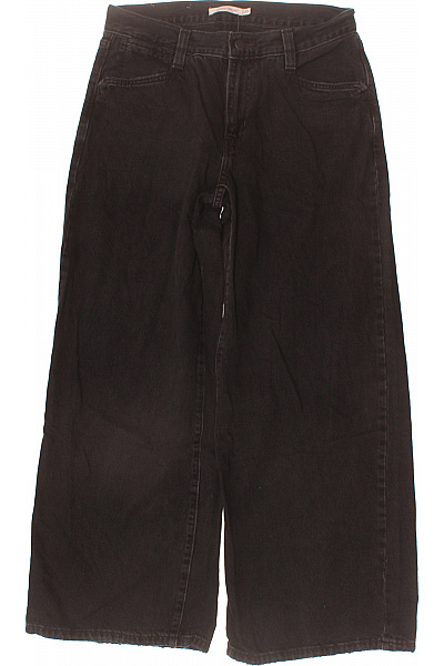 LEVIS Dámské Volné Bavlněné Džíny S Vysokým Pasem černé Vel. 29