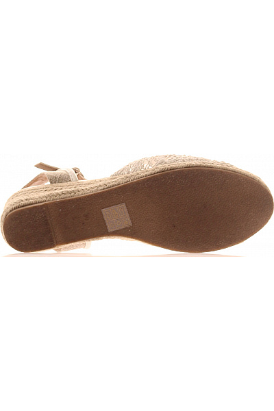 mia & jo Dámské espadrilky na klínku s páskem béžové krajkové textilní letní Velikost 39 | mia & jo | obrázek 3