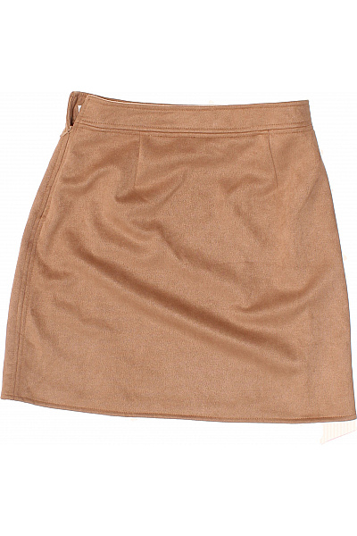 Hnědá zavinovací mini sukně s vysokým pasem Vel. EU 36 | Unimoda | obrázek 2