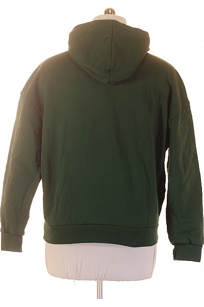 zelená bavlněná mikina s kapucí a klokaní kapsou oversized streetwear | Unimoda | obrázek 2