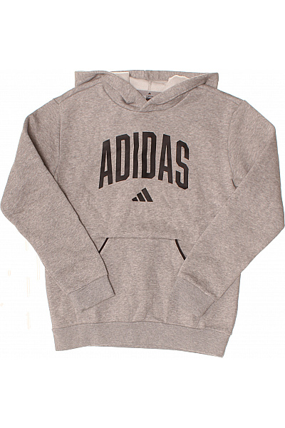 ADIDAS chlapecká mikina s kapucí šedá Velikost 152 | ADIDAS | obrázek 2