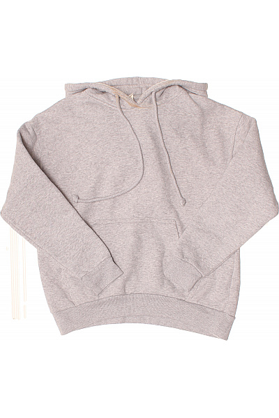 PULL&BEAR Dívčí šedá Bavlněná Mikina S Kapucí Vel. Xxs