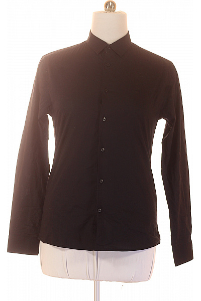 ONLY & SONS Pánské černé bavlněné košile s dlouhým rukávem elegantní slim fit Vel. M | ONLY & SONS | obrázek 2