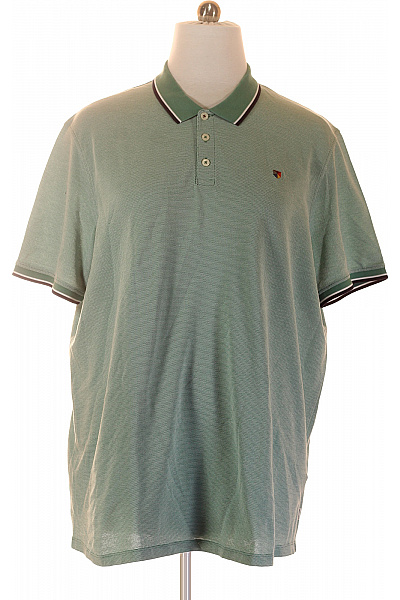 JACK & JONES Pánské polo tričko s krátkým rukávem a límečkem Velikost 4XL | JACK & JONES | obrázek 2